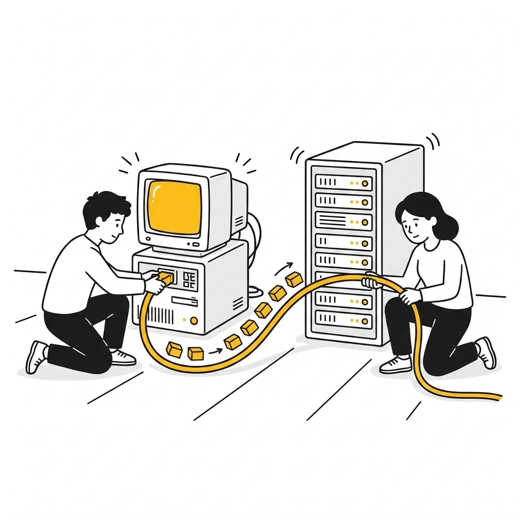 Illustration: Migration in die Cloud